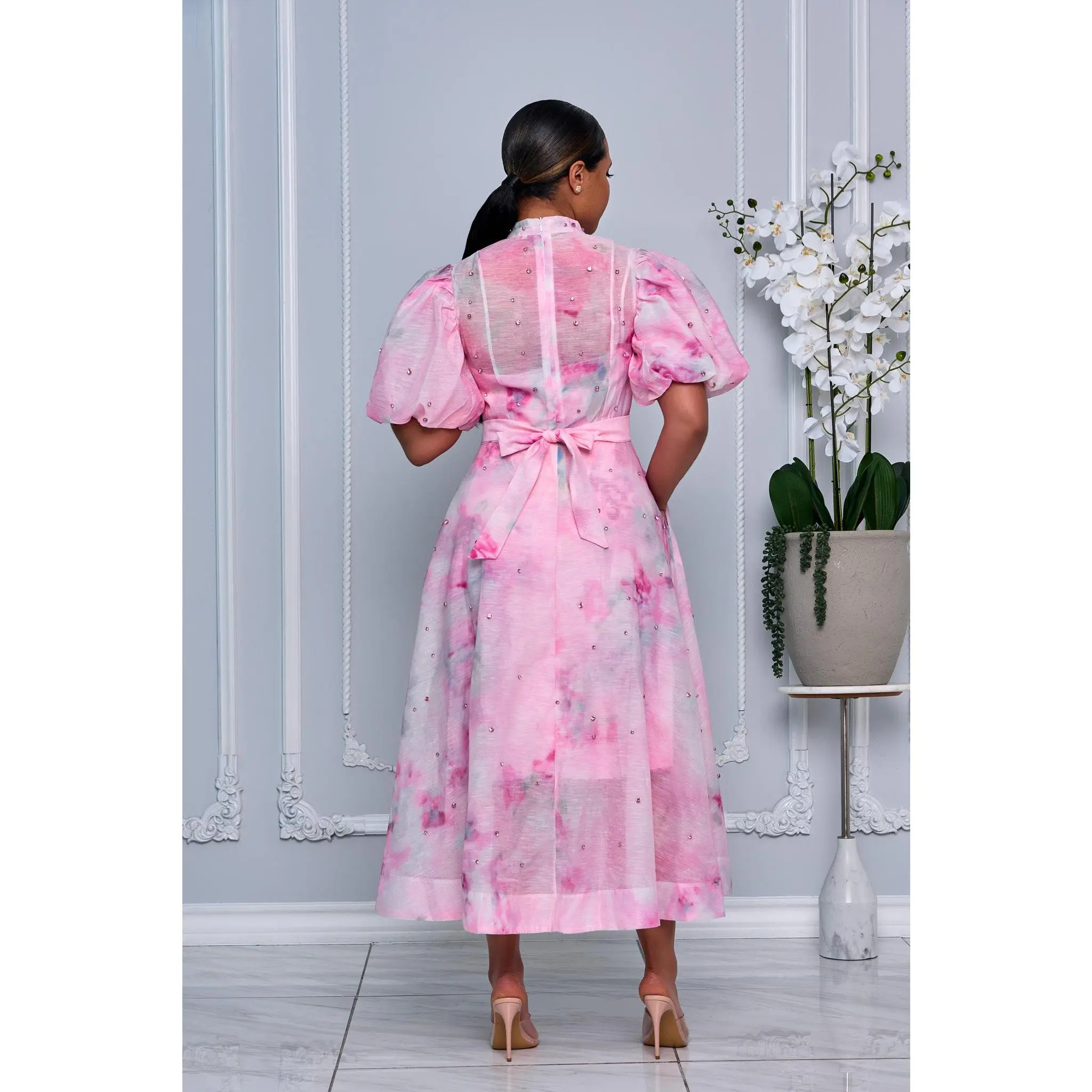 PINK RHINESTONE EMBELLISHED BUTTON DOWN A-LINE DRESS (PINK MULTI) - TikTok Shop PINK RHINESTONE EMBELLISHED BUTTON DOWN A-LINE DRESS (PINK MULTI) - TikTok Shop