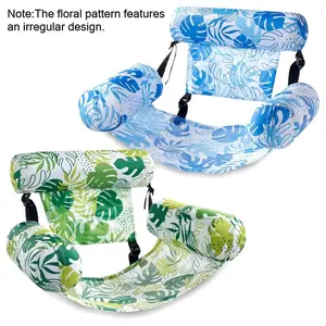 Inflatable Pool Hammock – Foldable Floating Chair & Water Hammock Lounge for Outdoor Swimming Pools, Lightweight & Portable (Without Pump)