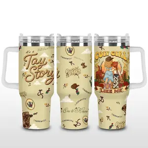 I Knew It Knew You Story Tumbler 40oz With Handle, Cowgirl Like Me Cup, Gift For Music Fan, You've Got a Friend In Me