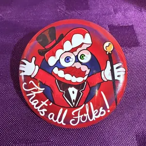 Limited Caine The Amazing Digital Circus Pin Buttons, That’s all folks PIN