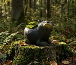 Yona Black Bear Blobhouse Planter