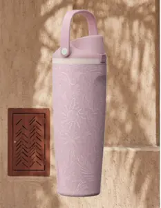 Owala 30oz FreeSip Sway Tumbler - Lemon Printed, Travel Grip Drinkware Flask, Ideal Gift Option, Flasks
