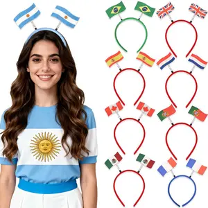 Soccer Flag Hair Clips & Headbands Football Fan Accessories