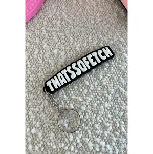 Rowan Keychain - Black/White