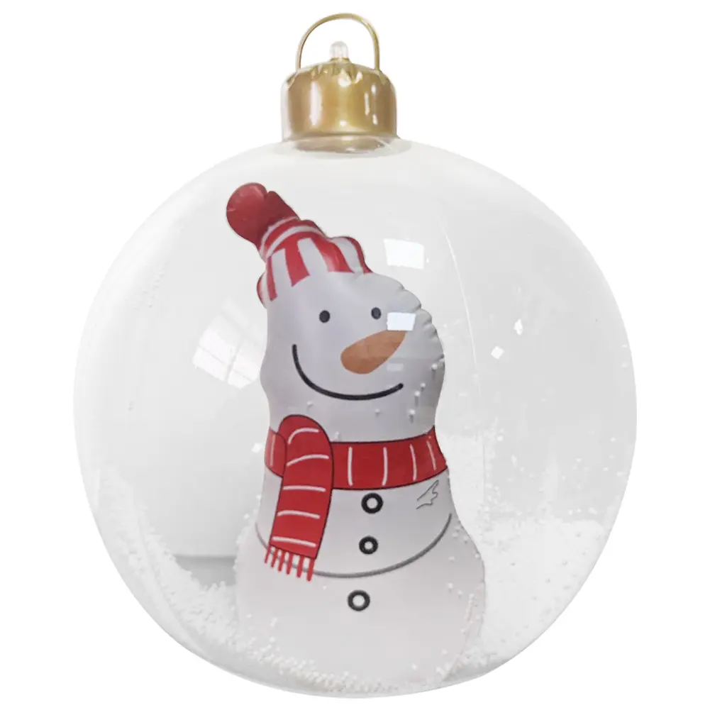 Christmas Luminous Inflatable Decorative Ball with LED Light Giant Inflatable Ball Ornaments Large PVC Decorated Ball Ornaments for Xmas Porch Lawn Yard Holiday