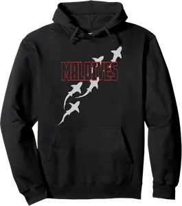 Shark Scuba Diving Maldives, Diving with Sharks in Maldives Pullover Hoodie - Katiareg Shop 44B0B89JQSH9
