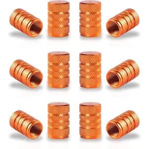 12PCS Tire Valve Stem Caps, Car Exterior Accessories, Aluminum Alloy Valve Cover Universal for Cars, Trucks, Motorcycles and Bicycles