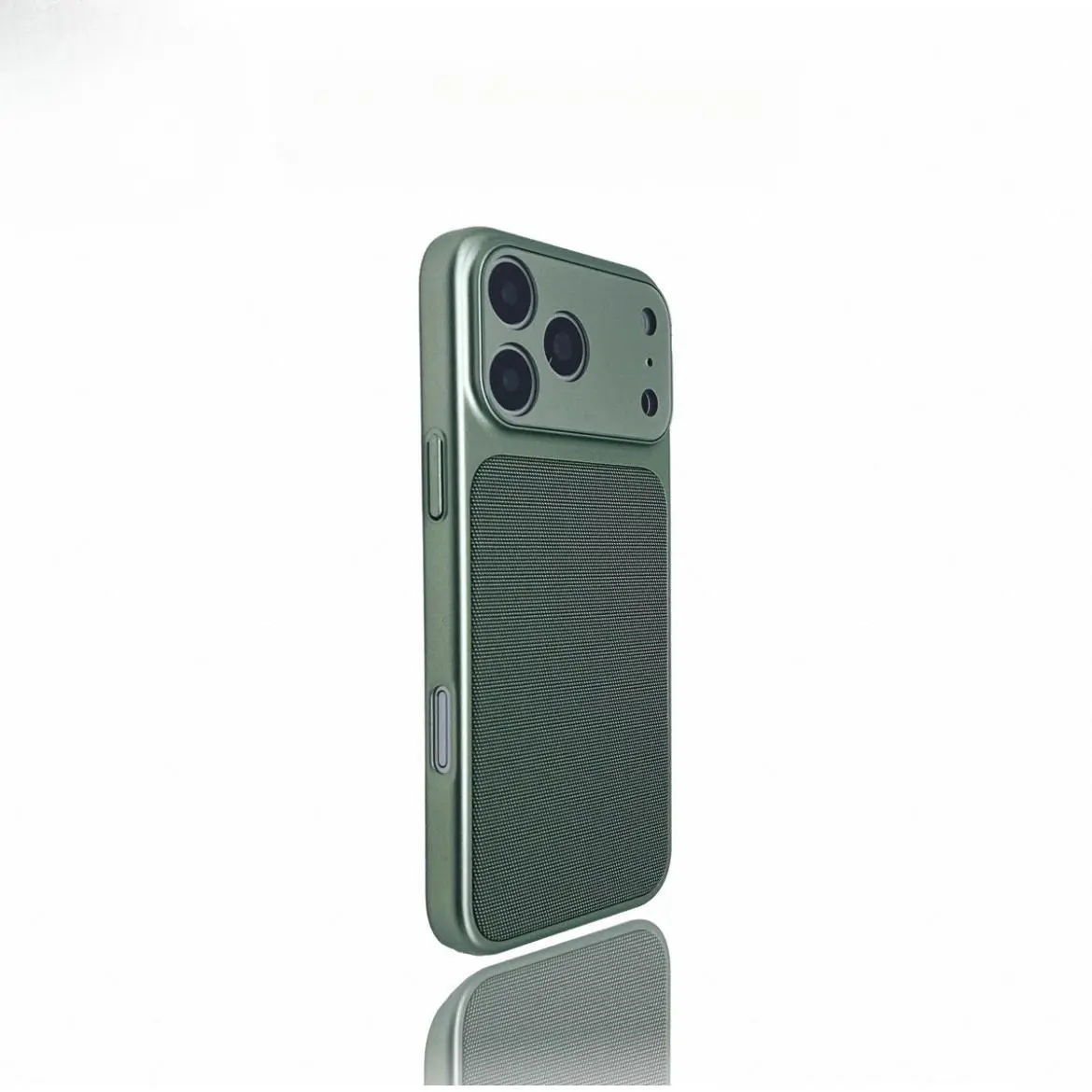 Glass Full Coverage Lens Compatible with IP17Promax Fabric Texture Phone Case 16Magsafe Magnetic iP15Pro Premium Feel Protective Case 14