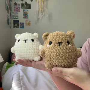 Crochet Brown Bear/ Polar Bear Plushie
