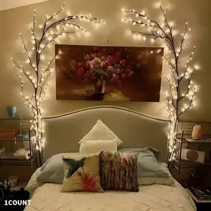 LED Branch Vine Lights for Living Room Bedroom Outdoor Decoration, Glowing Led Lights, Led Garden Decor, New Year Valentine's Day Easter Thanksgiving Party Decorations, Outdoor Decorative Lights, Tree Branch Lights