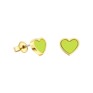 AMARE LIME GREEN CHIP EARRINGS