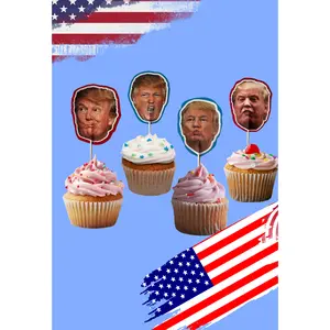 Trump Face Cupcake Toppers
