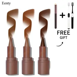 Eenty 2-in-1 Gradient Lip Liner and Lipstick Lip Combo Set - Achieve Flawless Contour and Gradual Ombre Effect with Easy-to-Use Crayon Form and Cone Tip (01&04&06, 1 Count (Pack of 3))