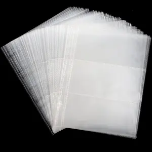 100 Sheets Currency Pages - 3 Pockets Currency Sleeves/Holder Collecting Album Pages for Paper Money Bill Banknote Coupon
