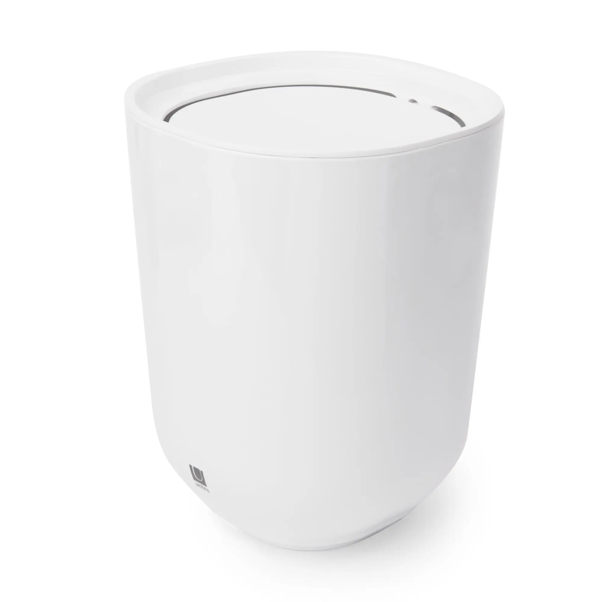 Step Trash Can with Swing-Top Lid for Kitchen or Laundry Use, 1.7 Gallons (6.6L), Glossy Finish, Compact Design - 1 Pack Kitchen Laundry Room