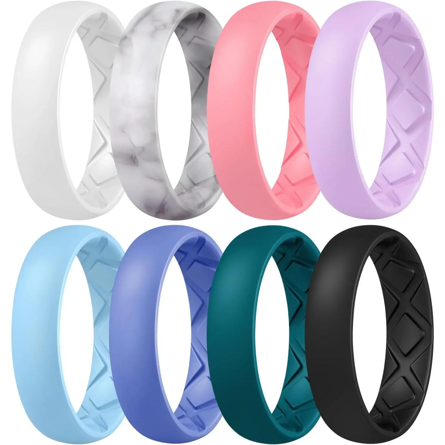 C4-White, Marble, Peach Pink, Lilac Purple, Sky Bl