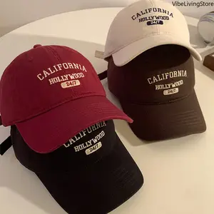 Retro Letter Embroidery Baseball Caps For Women Men Summer Sport Visors Snapback Cotton Cap Unisex Hip Hop Hat Streetwear Hats