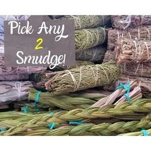 Smudge Stick Bundles 2 Pack - CHOICE of Smudging Bundles, Organic Smudge Sticks for Cleansing Rituals