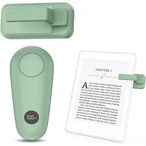 RF Remote Control Page Turner for Kindle Paperwhite Scribe Accessories, Page Turner Clicker for iPad Tablets Reading Novels Taking, Phone Camera Video Record Triggers Remote, Green