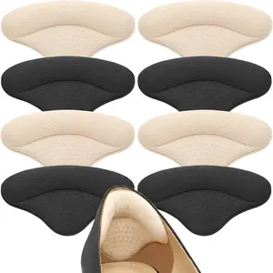 4 Pairs Heel Pads Heel Grips Liner for Loose Shoes,Heel Inserts for Shoe Too Big Men Women- Ultra Soothing Heel Protectors for Heel Slipping, Blisters, Friction