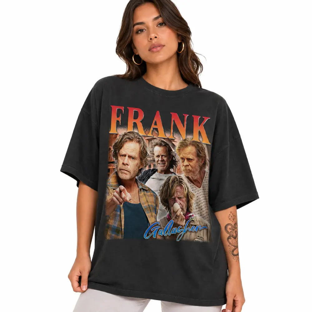 Frank Gallagher Inspired Tee, Shameless Character Shirt, Chaotic Humor Graphic Top, Vintage Style Unisex Tee Clothes Fashion Short Fit