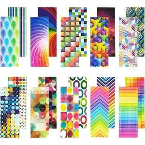 Paper Bookmarks for , 160 Colored Laminated Book Markers for Reading - Creative Optical Bookmarks for Stationery