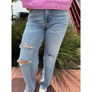 Judy Blue Amanda Tummy Control Wide Leg Jeans