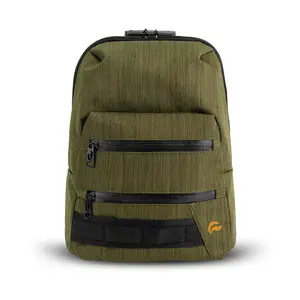 Mini - Green 100% SMELL PROOF LOCKABLE DOUBLE ZIPPER MINI BACKPACK