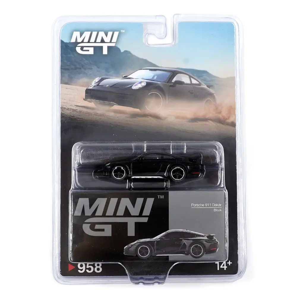 Mini GT 1:64 Porsche 911 Dakar Black Diecast Model Car Collectible Toy