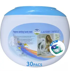 4-n-1 Ultra Oxi PODS Laundry Detergent Pacs, 30 Count, HE Compatible, Built in Pre-treater for Stains