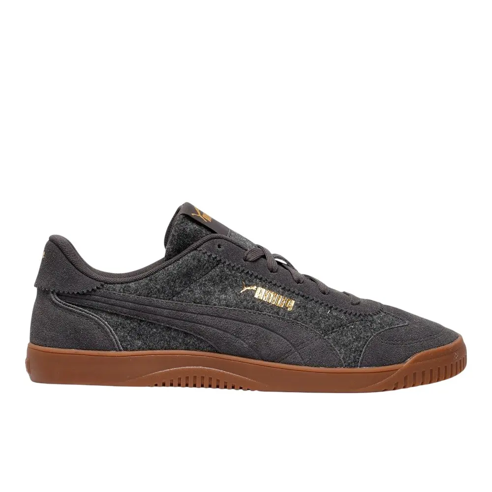 PUMA Mens Club 5V5 Lux Wool Lace Up Sneakers Shoes Casual - Grey