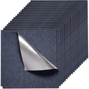 VEVOR 24x 24 Peel and Stick Carpet Tiles Squares with Self Adhesive Soft Padded for Indoor Outdoor Kitchen Living Room Bedrooms - Pack of 15/60 sq ft/Carbon BlackVEVOR Super Brand Day