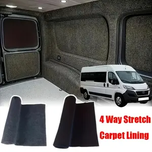 HeavyDuty 4Way Stretch Floor Camper Van Carpet Liner for VW T6 Transporter RV Minivan Internal Protection Compatible with Camper Cargo Passenger Area Textured Surface Pad RV Furniture