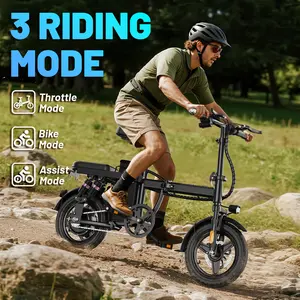 ASKMY E15 Folding Electric Bike for Adults | 14" Lightweight City E-Bike | 48V 750W Brushless Motor | Dual Suspension | 22MPH Max Speed | Long-Range Battery | Dual Disc Brakes | UL 2849 Certified | bicicleta eléctrica urbana | plegable | batería extraíble