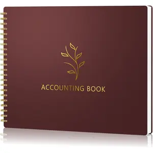 Accounting  Book for Small Business Bookkeeping & Personal Use, Horizontal Expense  Notebook for Family Budget, Bookkeeping Record Book  Expense Income Log Journal,  Red