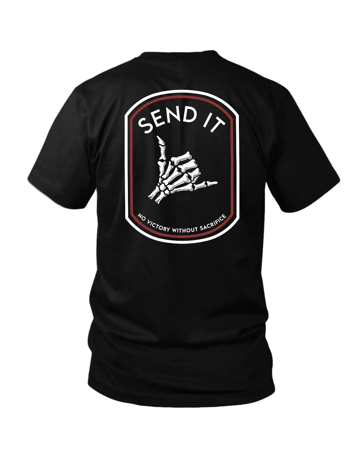Send It Premium Graphic Tee - Fitted Short Sleeve Crew Neck Summer Casual Silk Screen Print Menswear