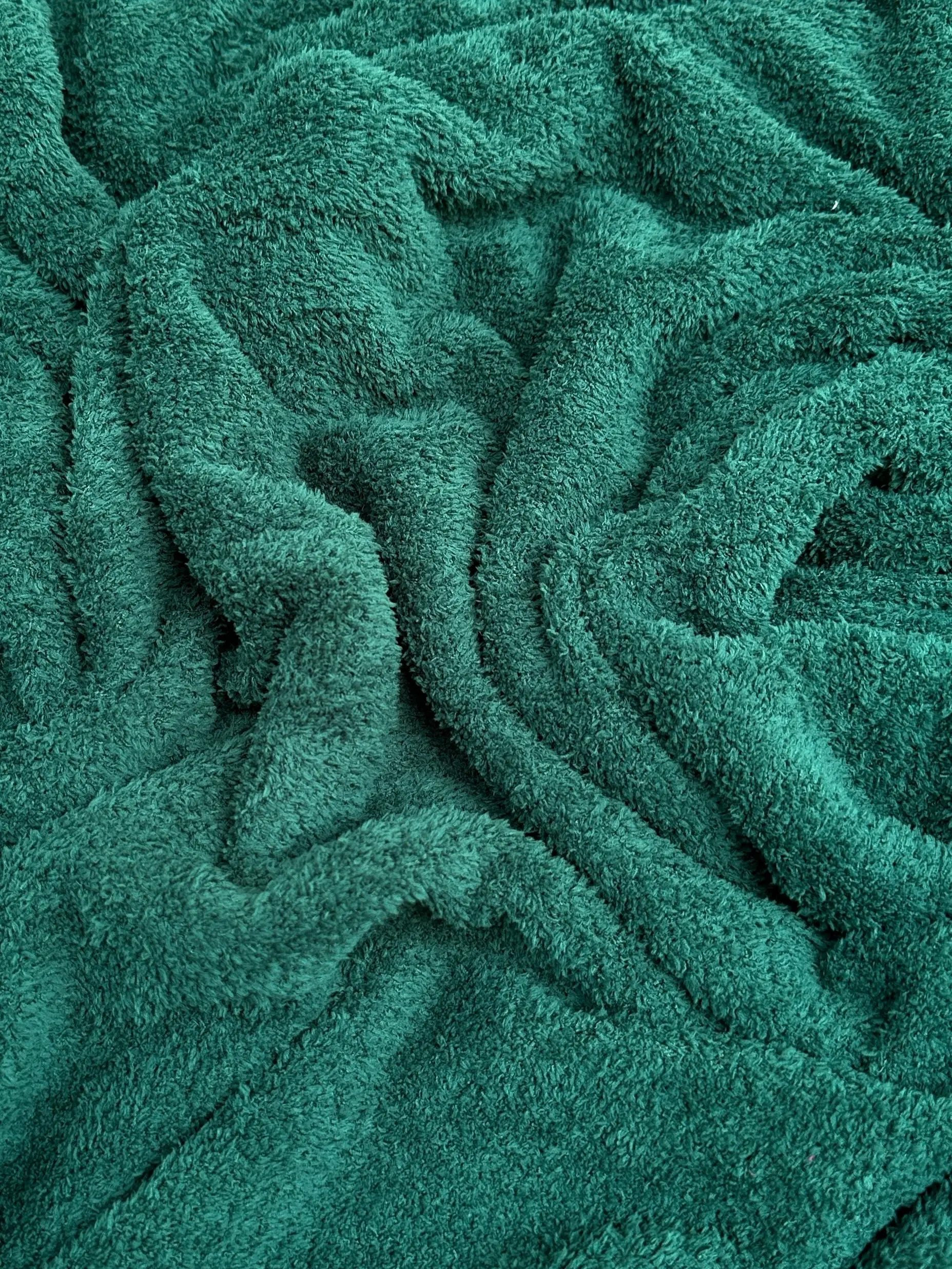 Hunter Green Terry Cloth Knit
