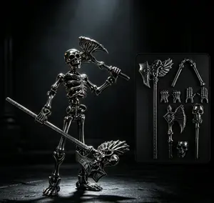 Poseable Skeleton Figure StatueDlY Building Kit for Creativity & Stress Relief!