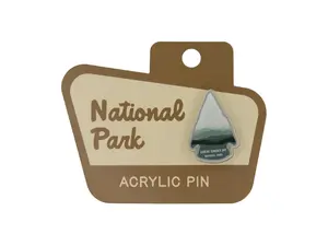 Great Smoky Mountains National Park Acrylic Pin - Lapel pin, Clothing accessories, die-cut, pin is perfect for your backpack, jacket, shirt, hat, etc.
