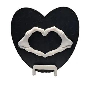 3D Printed Bone Heart Plaque 3D Printed Bone Heart Plaque