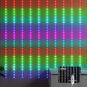 KPORE Smart Fairy Curtain Lights - 300 LED Color-Changing String for Indoor/Outdoor Decor - Christmas, Weddings, Parties & Room Backdrop