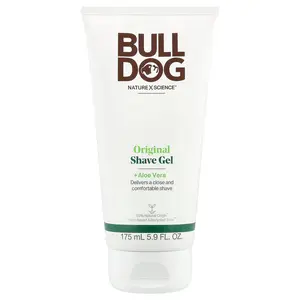 Bulldog Skincare For Men Original Shave Gel +Aloe Vera, 5.9 fl oz (175 ml)