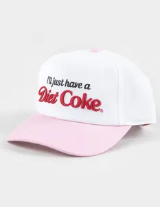 AMERICAN NEEDLE I'll Just Have A Diet Coke Womens Snapback Hat, White  &  Pink