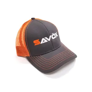 Savox SAVHAT Mesh Back Trucker Cap Hat, Orange