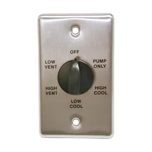B & K  Metal Black Evaporative Cooler Wall Switch