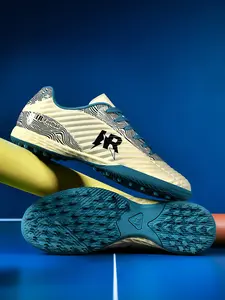 Men's Long Stud Soccer Shoes, Turf Shoes, Durable Rubber Sole for Optimal Traction, Sporty Design for Enhanced Performance