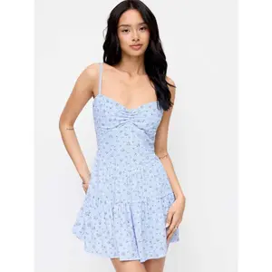 Cider Textured Floral Sweetheart Flared Mini Dress SwimWeek