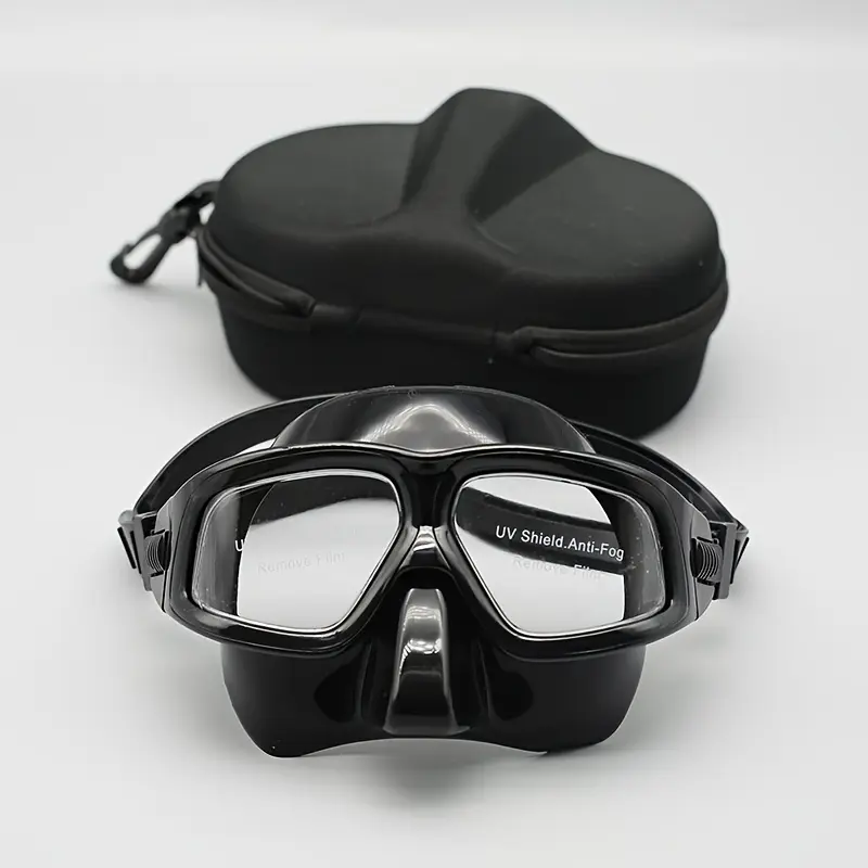 Low-Volume Freedive Mask  Tempered Lens+Anti-Fog  Multi-Purpose for Snorkeling, Scuba Diving PC Frame