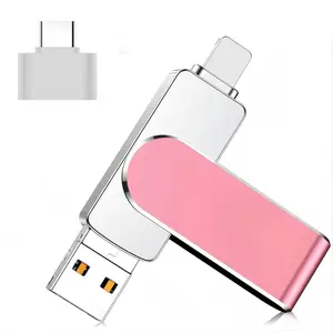 Mfi Certified Flash Drive for iPhone and iPad, 256GB 128GB 64GB Options for Photos Videos Contacts Storage