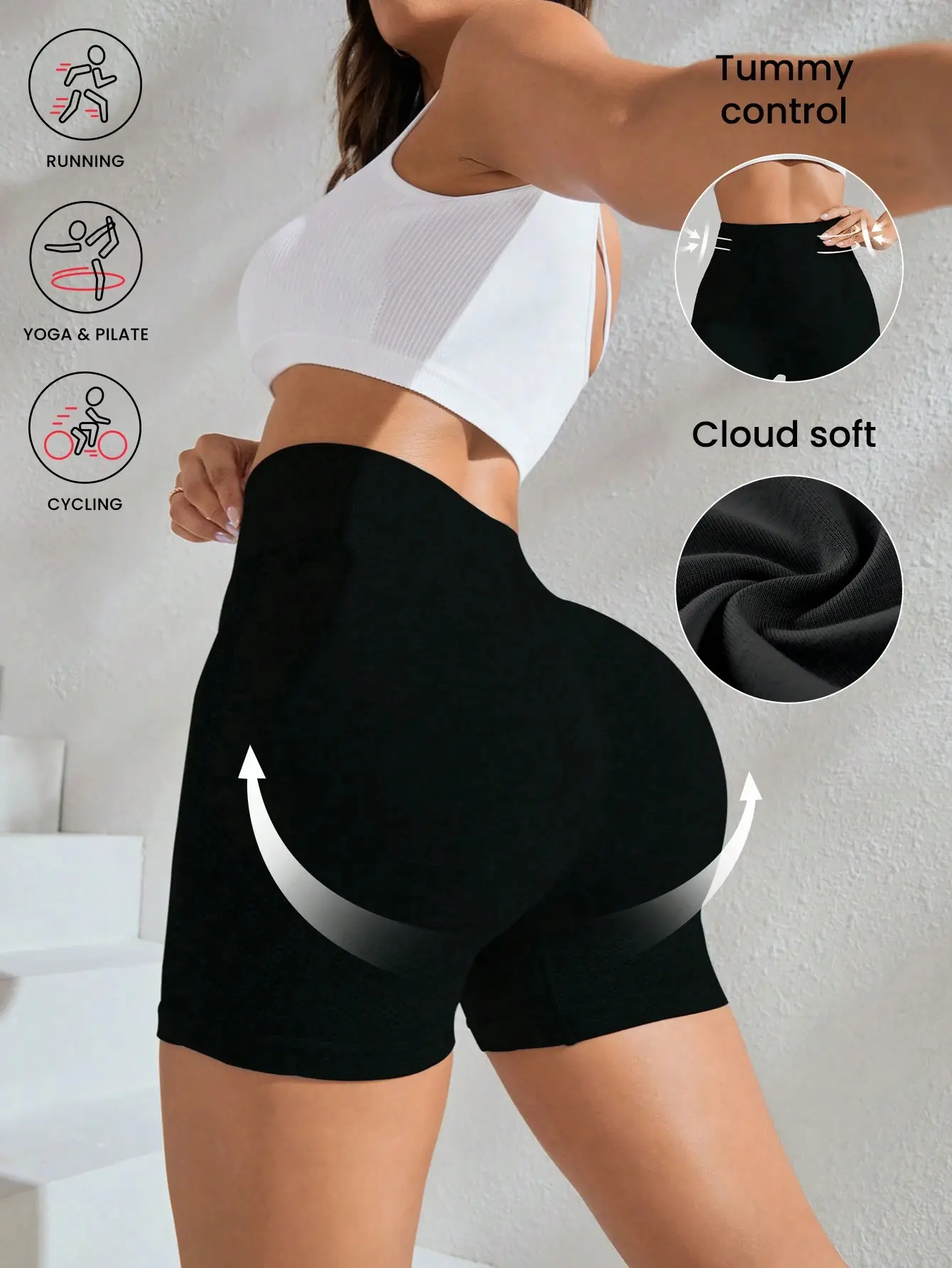 Women's Seamless High-Waisted Sports Shorts - Breathable & Comfortable for Gym Workout & Cycling - summer 2025 clothing